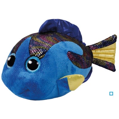 Beanie boo's - peluche aqua le poisson 41 cm - jurty37244  bleu Ty    080802